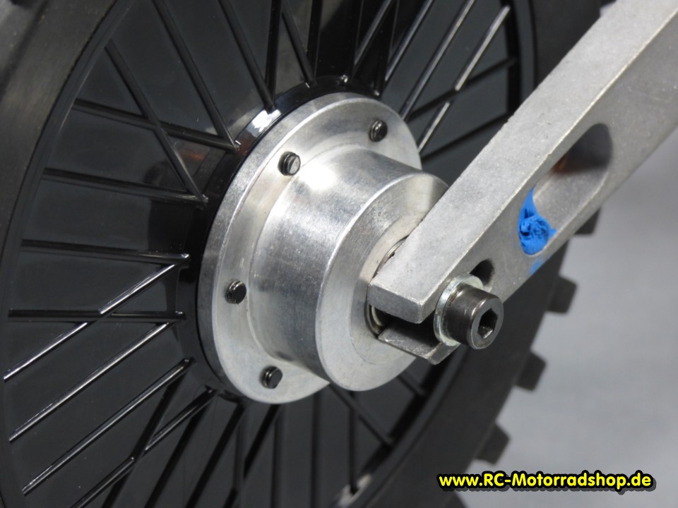 RCMS-043: Upgrade Radnabe hinten rechts Aluminium ARX-540 / X-Rider BX4003 + 4004 / REELY Offroad Bike RCMS-043
